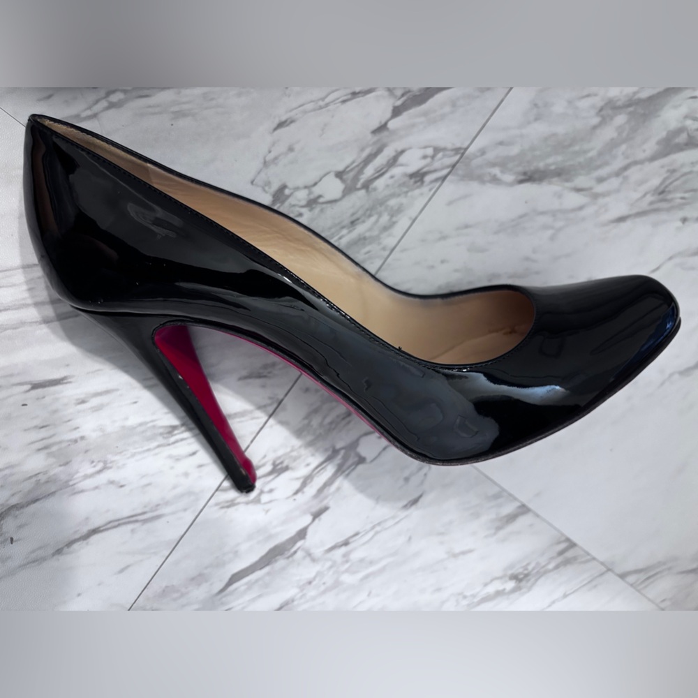 Christian Louboutin Red bottom black heels with box Size: 9 - Picture 6 of 13